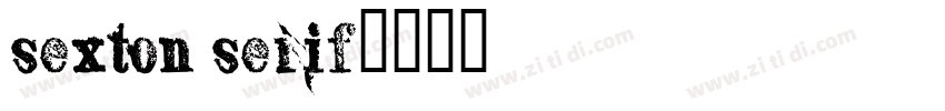 sexton serif字体转换